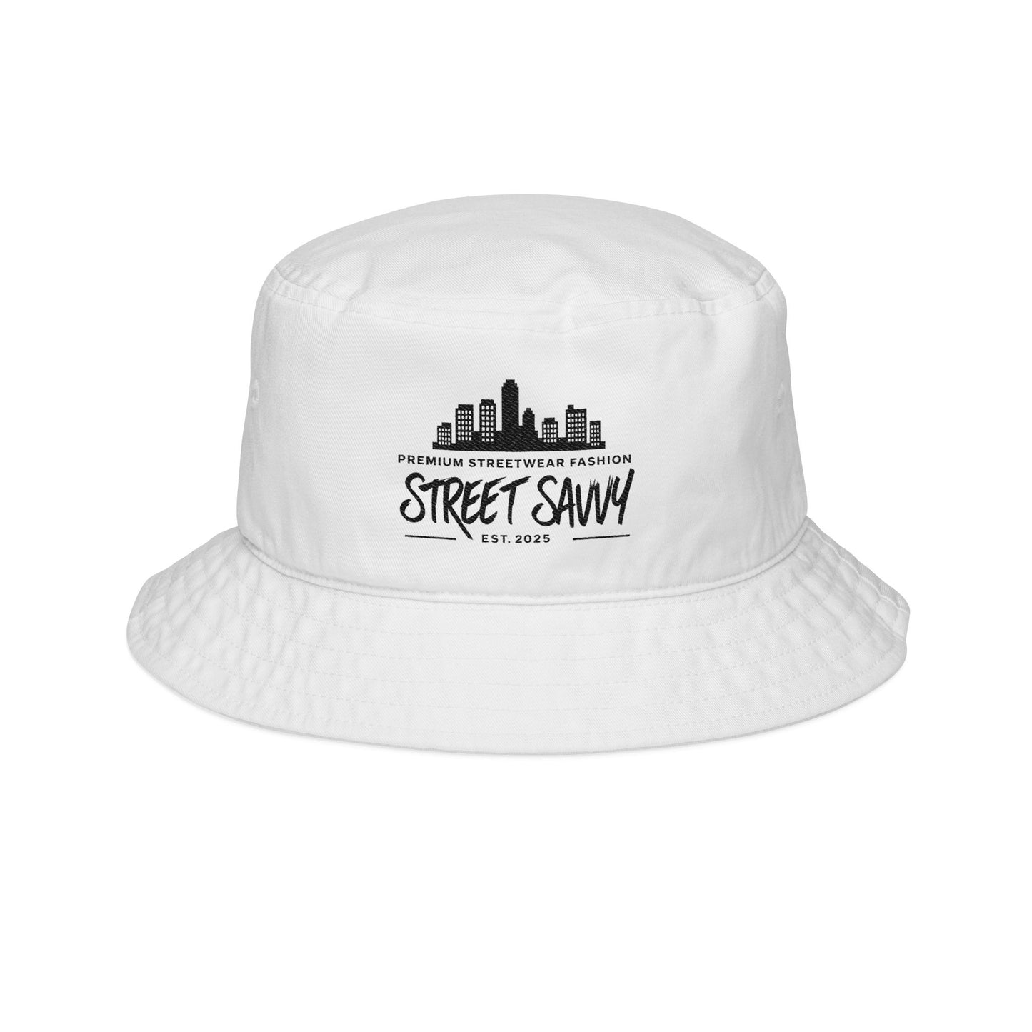 Street Savvy Embroidered Bucket Hat - Urban Style for Outdoor Adventures