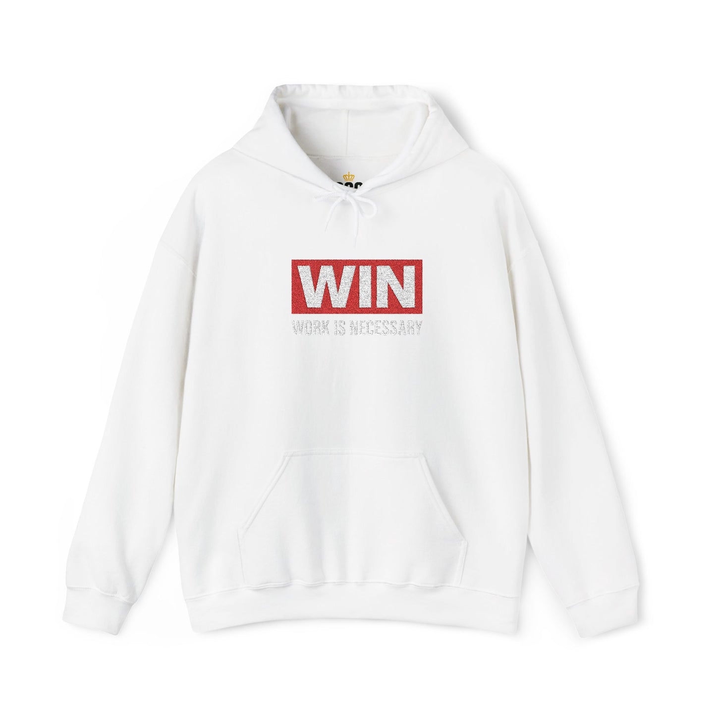 Embroidered w i n Hoodie - Unisex Sweatshirt