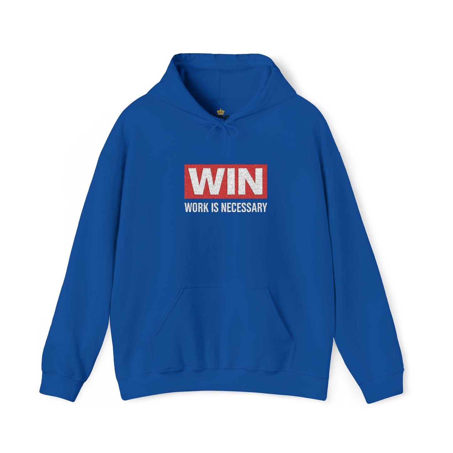 Embroidered w i n Hoodie - Unisex Sweatshirt