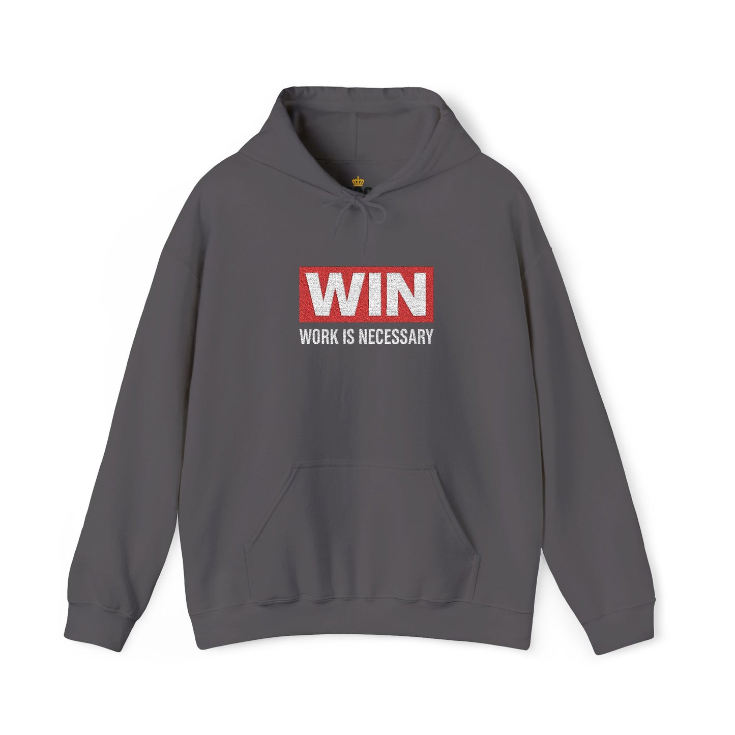 Embroidered w i n Hoodie - Unisex Sweatshirt