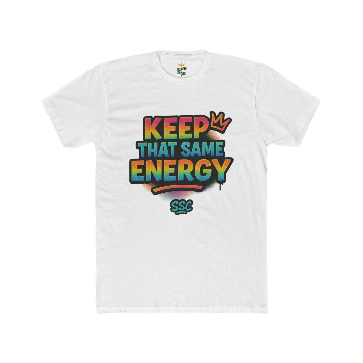 Vibrant Graphic Tee - Keep That Same Energy, Unisex Cotton Crew T-Shirt, Trendy Gift, Streetwear Style, Ideal for Summer Outings, [...]