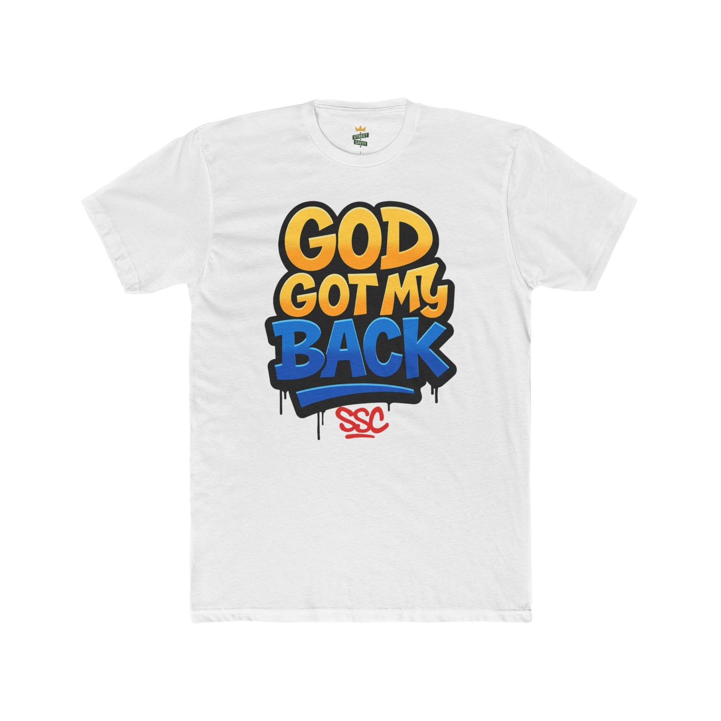 God Got My Back Unisex Softstyle T-Shirt, Inspirational Tee, Faith-Based Apparel, Gift for Believers, Casual Wear