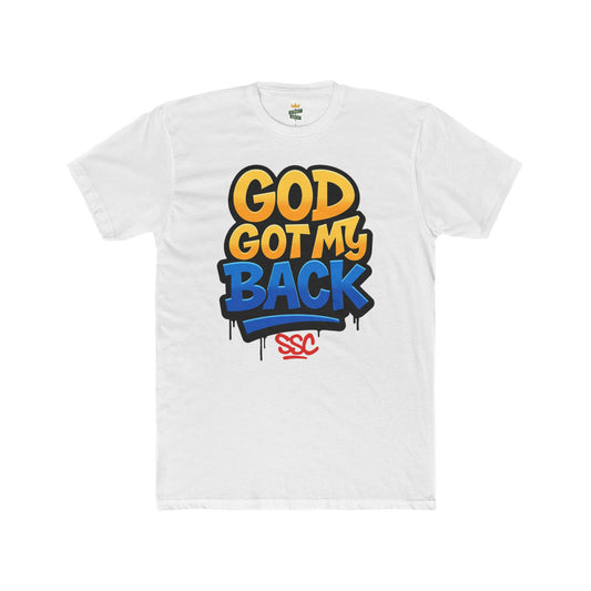 God Got My Back Unisex Softstyle T-Shirt, Inspirational Tee, Faith-Based Apparel, Gift for Believers, Casual Wear