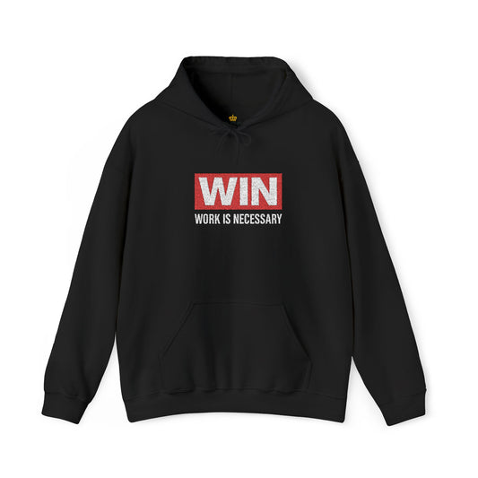 Embroidered w i n Hoodie - Unisex Sweatshirt