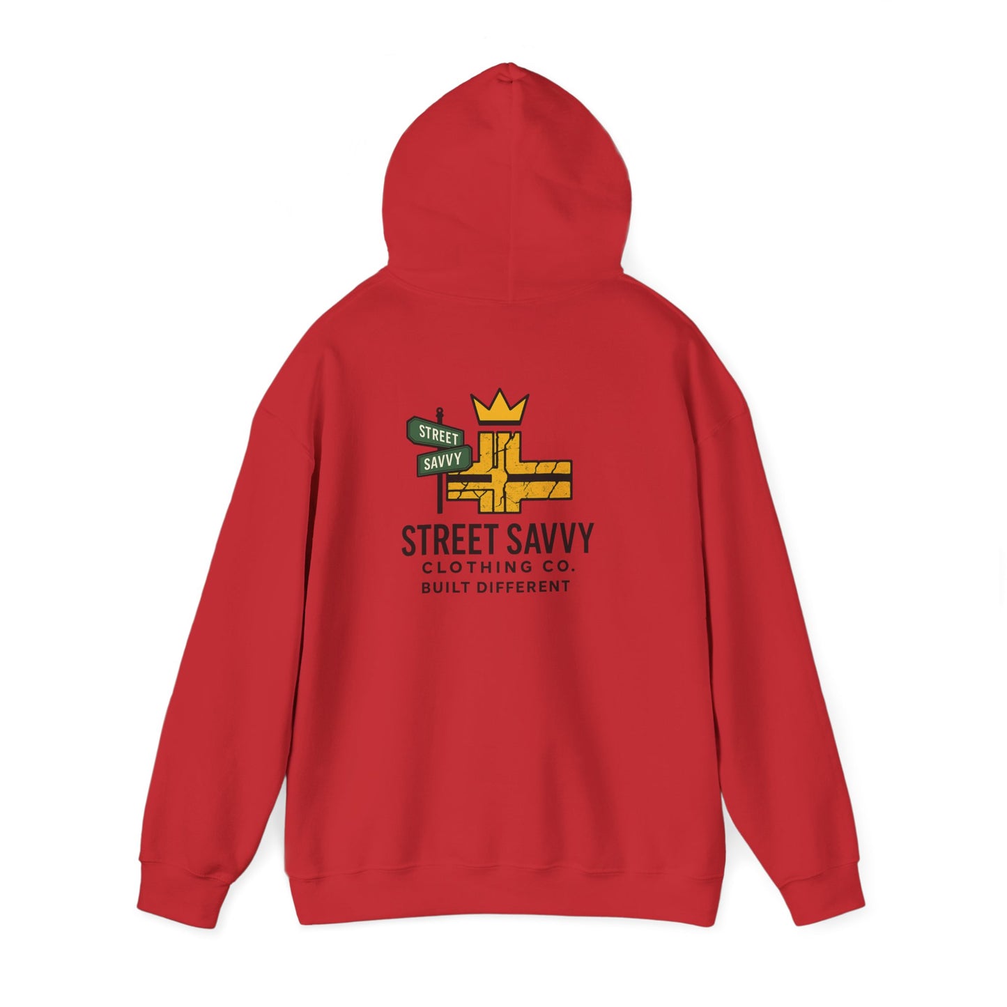 Street Savvy logo Hoodie - Built Different, Urban Style