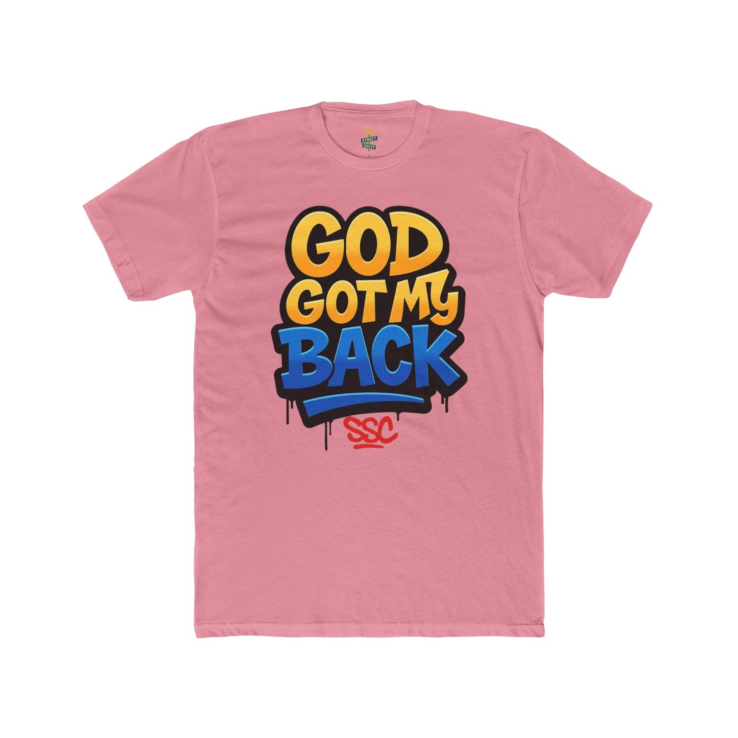 God Got My Back Unisex Softstyle T-Shirt, Inspirational Tee, Faith-Based Apparel, Gift for Believers, Casual Wear