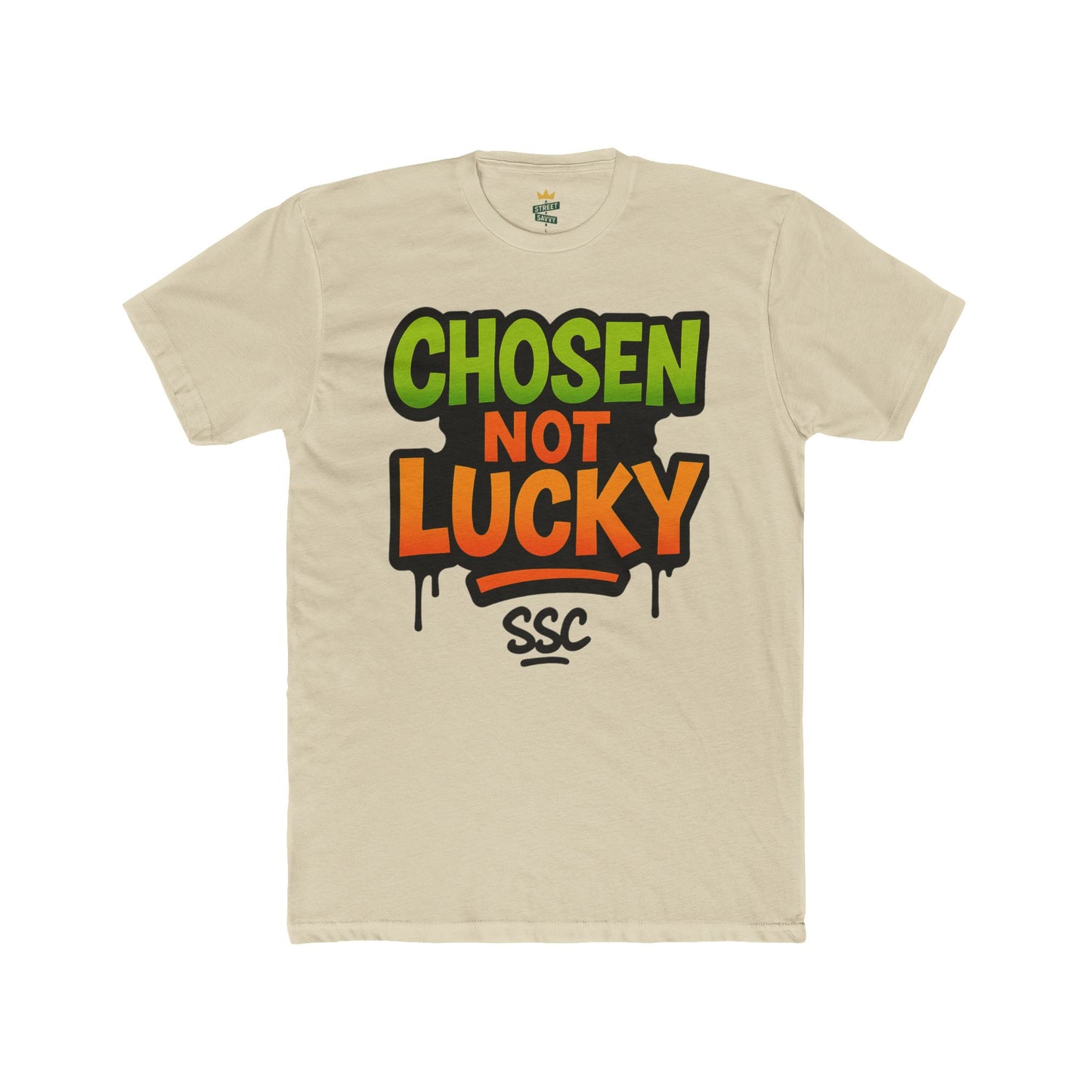 Chosen Not Lucky Unisex Tee - Graphic T-Shirt for Self-Expression, Casual Wear, Gifts, Streetwear, Motivational Apparel