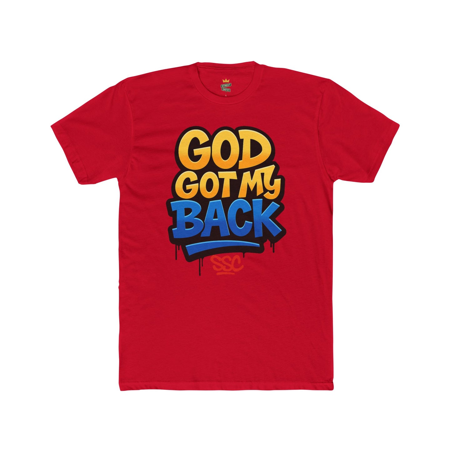 God Got My Back Unisex Softstyle T-Shirt, Inspirational Tee, Faith-Based Apparel, Gift for Believers, Casual Wear