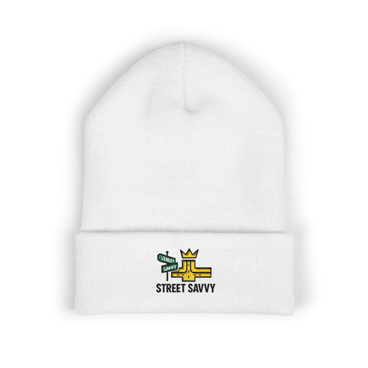 Embroidered Street Savvy Beanie - Classic Cuffed Winter Hat