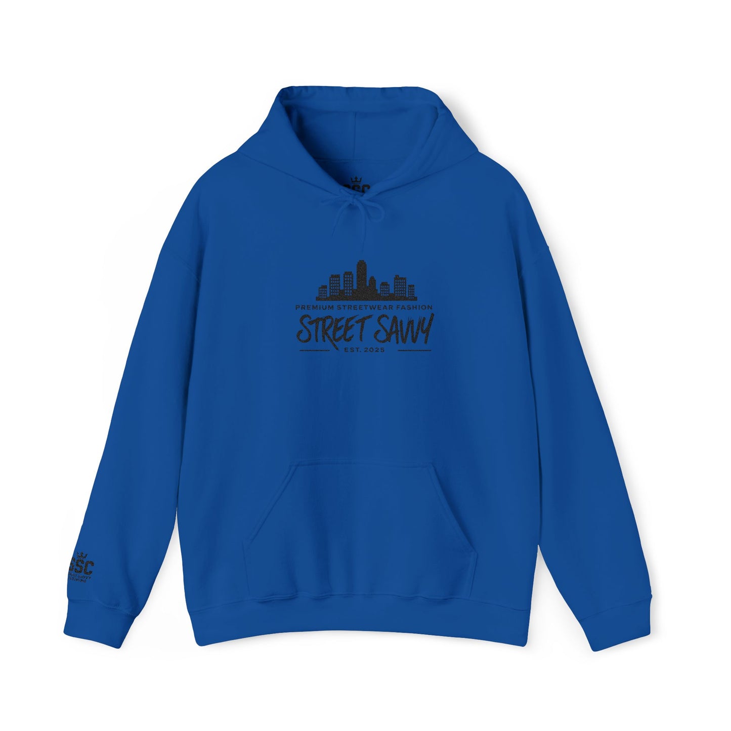 Embroidered City Skyline Hoodie