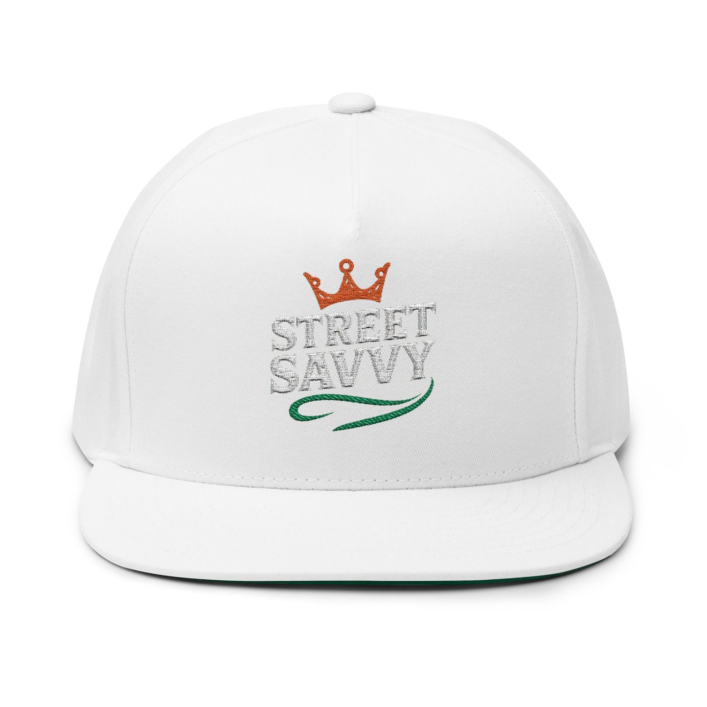 Flat Bill Cap with 'Street Savvy' Embroidery – Trendy Snapback Hat, Urban Fashion Accessory, Gift for Streetwear Lovers, Casual [...]