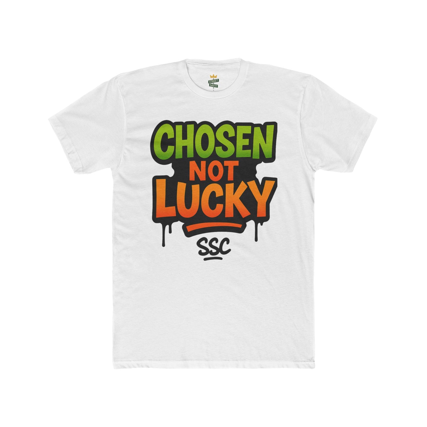Chosen Not Lucky Unisex Tee - Graphic T-Shirt for Self-Expression, Casual Wear, Gifts, Streetwear, Motivational Apparel