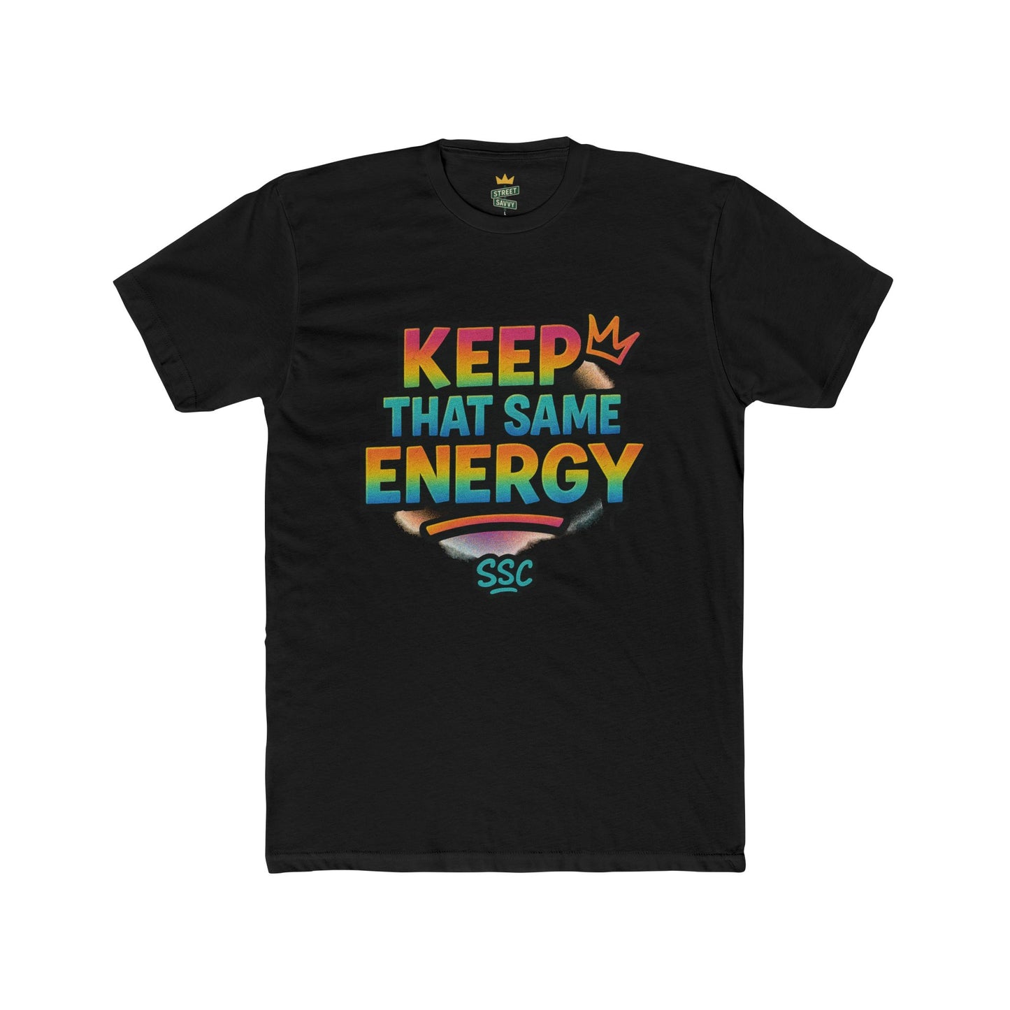 Vibrant Graphic Tee - Keep That Same Energy, Unisex Cotton Crew T-Shirt, Trendy Gift, Streetwear Style, Ideal for Summer Outings, [...]