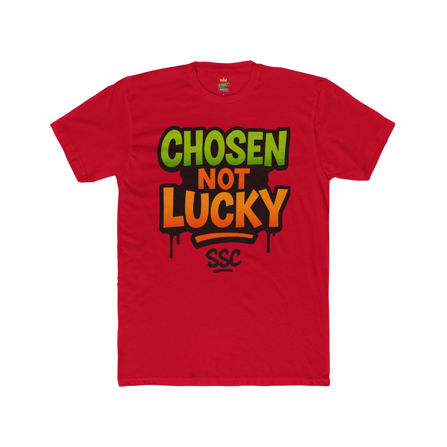 Chosen Not Lucky Unisex Tee - Graphic T-Shirt for Self-Expression, Casual Wear, Gifts, Streetwear, Motivational Apparel