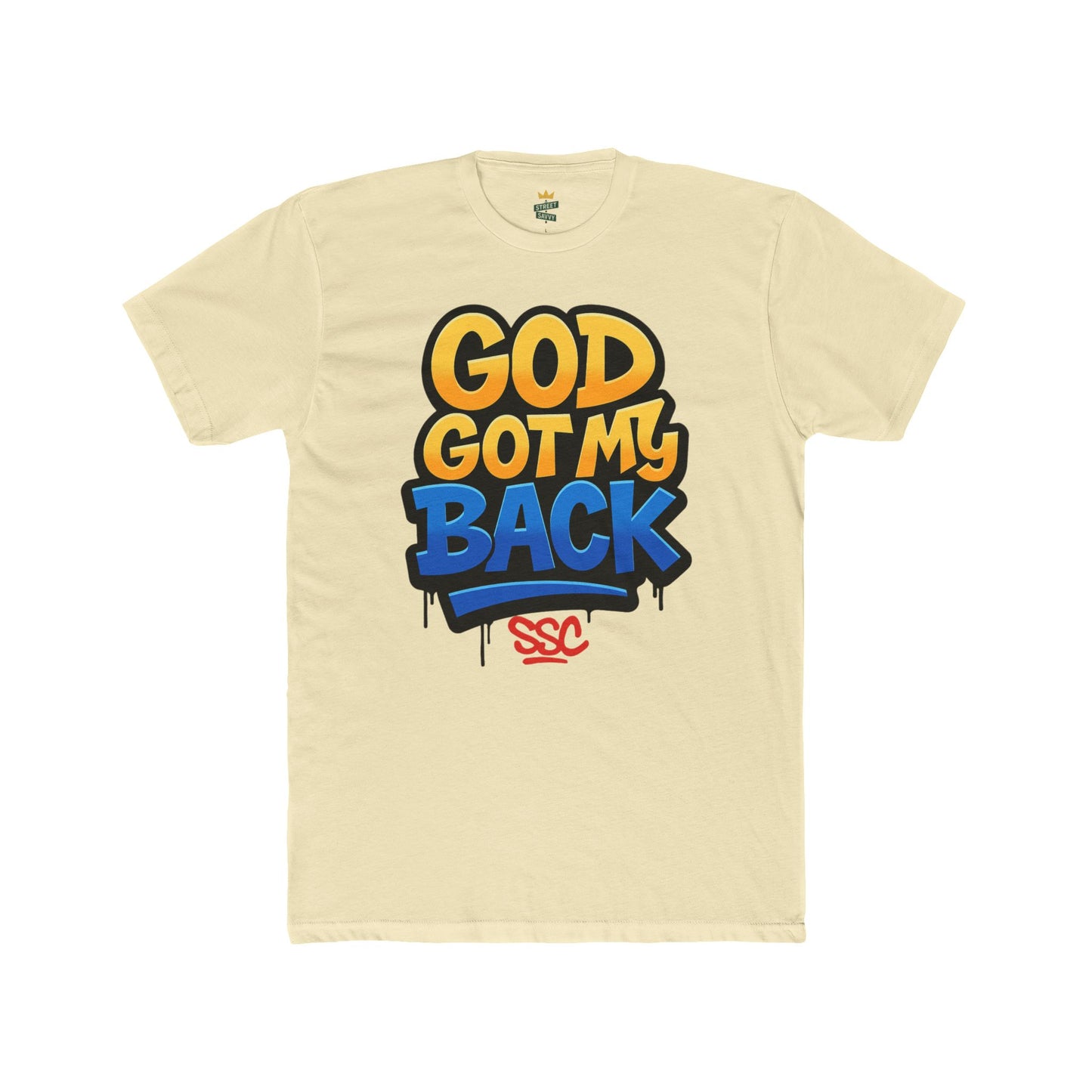 God Got My Back Unisex Softstyle T-Shirt, Inspirational Tee, Faith-Based Apparel, Gift for Believers, Casual Wear