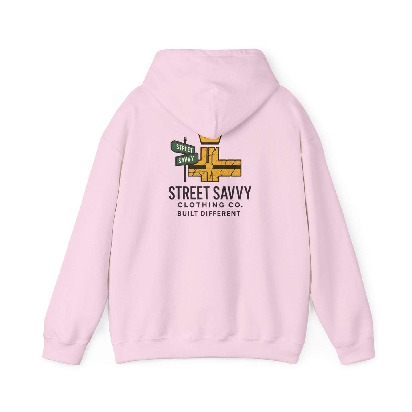 Street Savvy logo Hoodie - Built Different, Urban Style