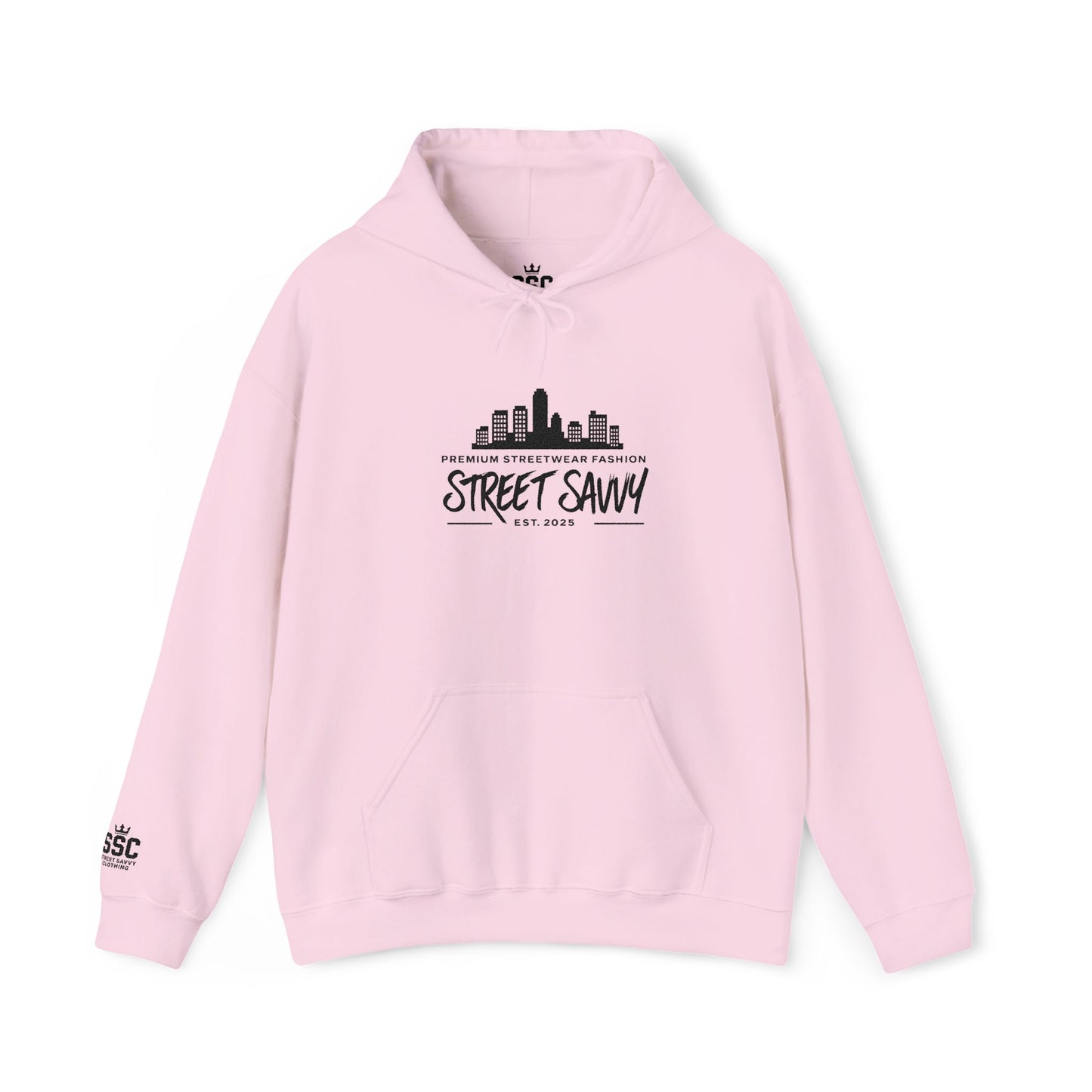 Embroidered City Skyline Hoodie