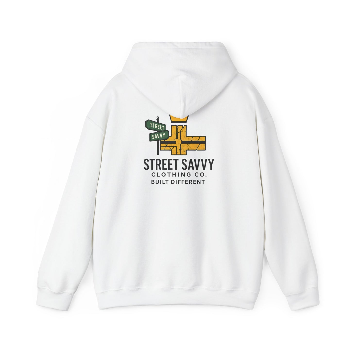 Street Savvy logo Hoodie - Built Different, Urban Style