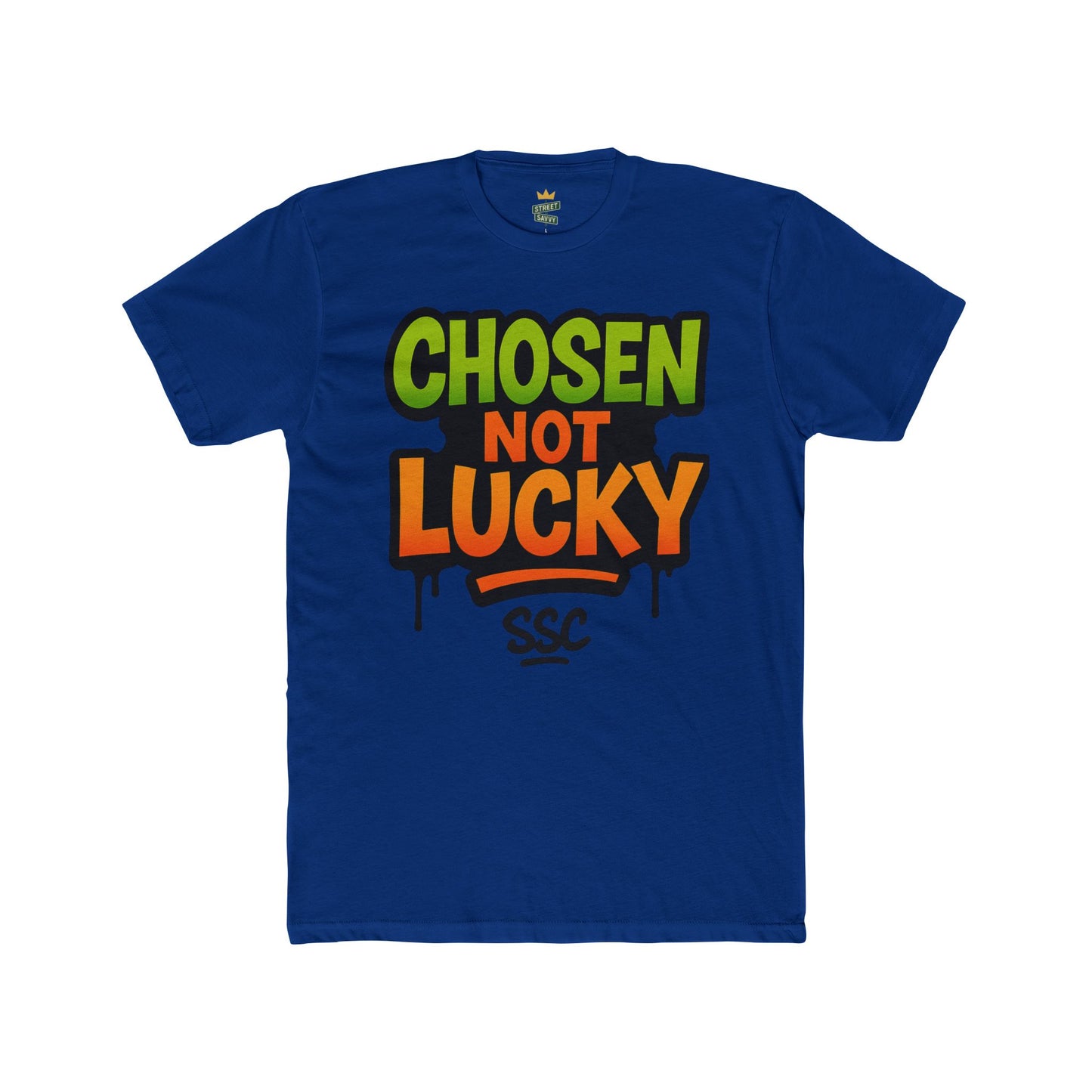 Chosen Not Lucky Unisex Tee - Graphic T-Shirt for Self-Expression, Casual Wear, Gifts, Streetwear, Motivational Apparel