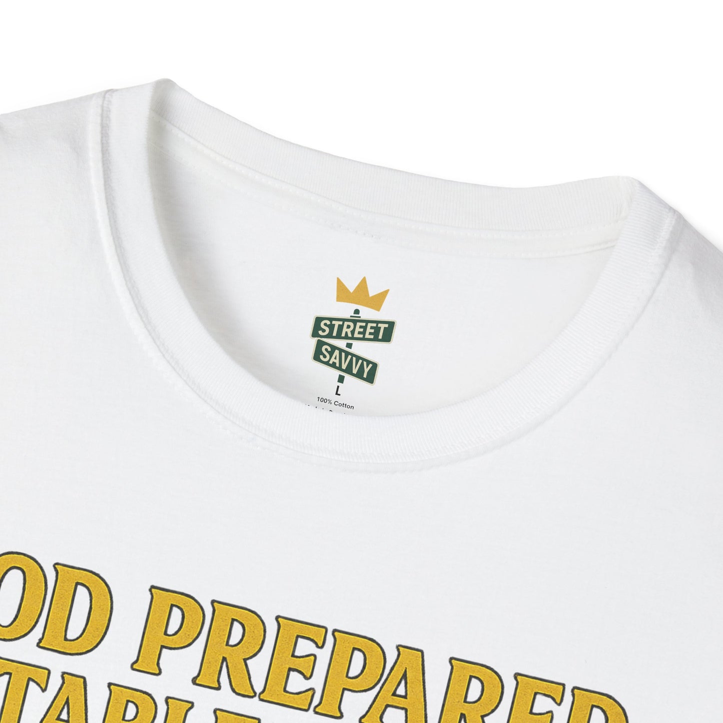 God Prepared a Table for Me Tee, Inspirational Unisex Shirt, Motivational T-Shirt, Empowerment Gift, Faith-Based Apparel