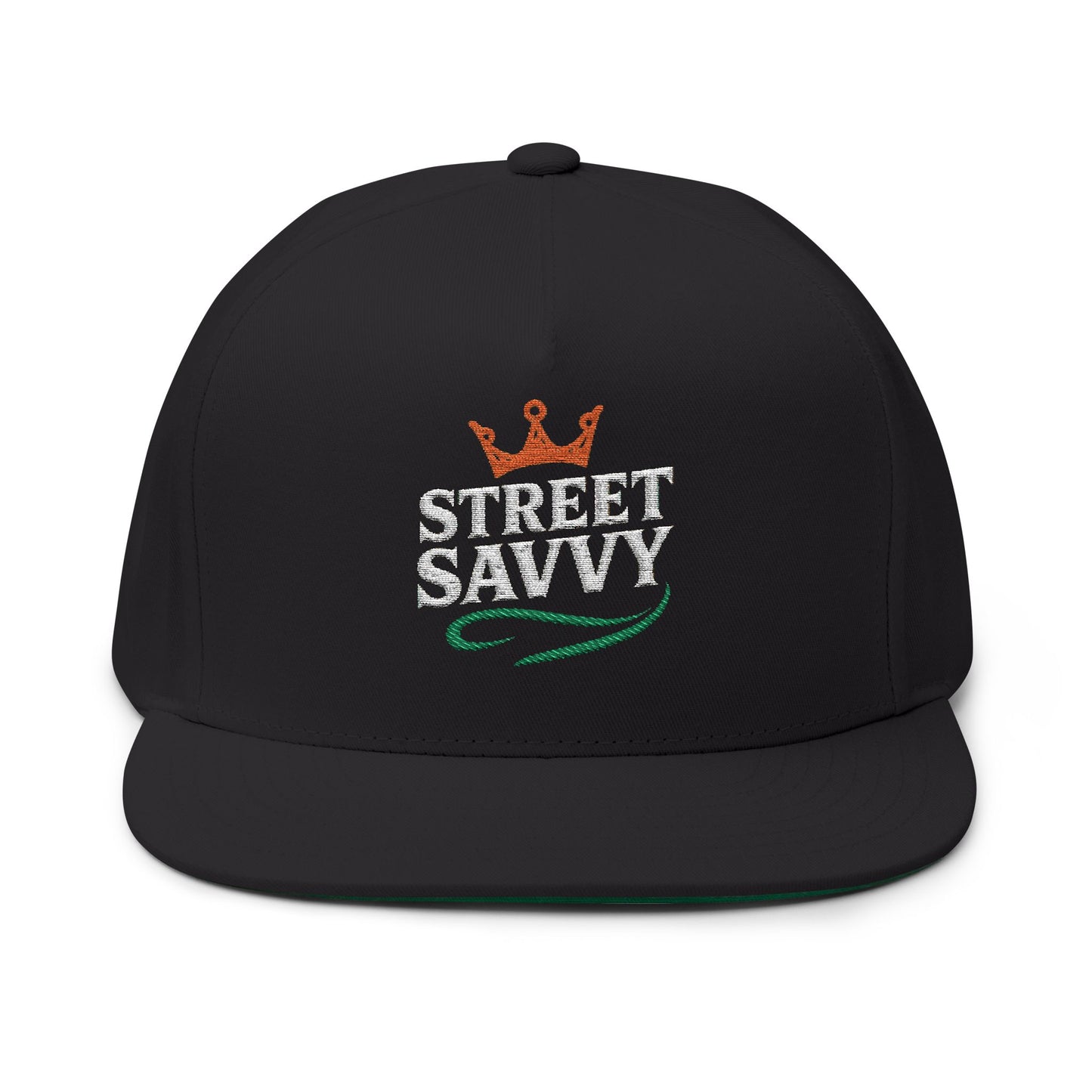 Flat Bill Cap with 'Street Savvy' Embroidery – Trendy Snapback Hat, Urban Fashion Accessory, Gift for Streetwear Lovers, Casual [...]