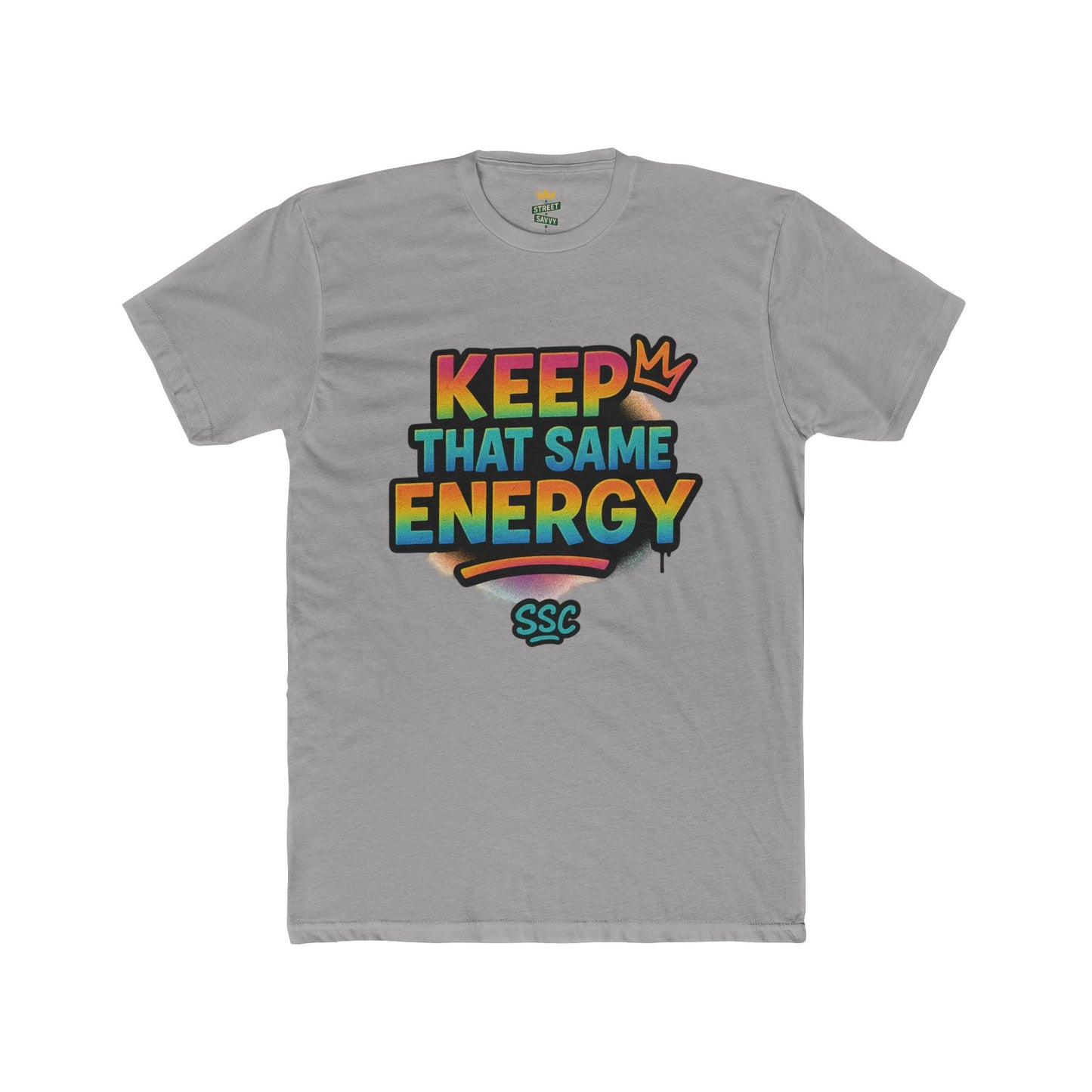 Vibrant Graphic Tee - Keep That Same Energy, Unisex Cotton Crew T-Shirt, Trendy Gift, Streetwear Style, Ideal for Summer Outings, [...]