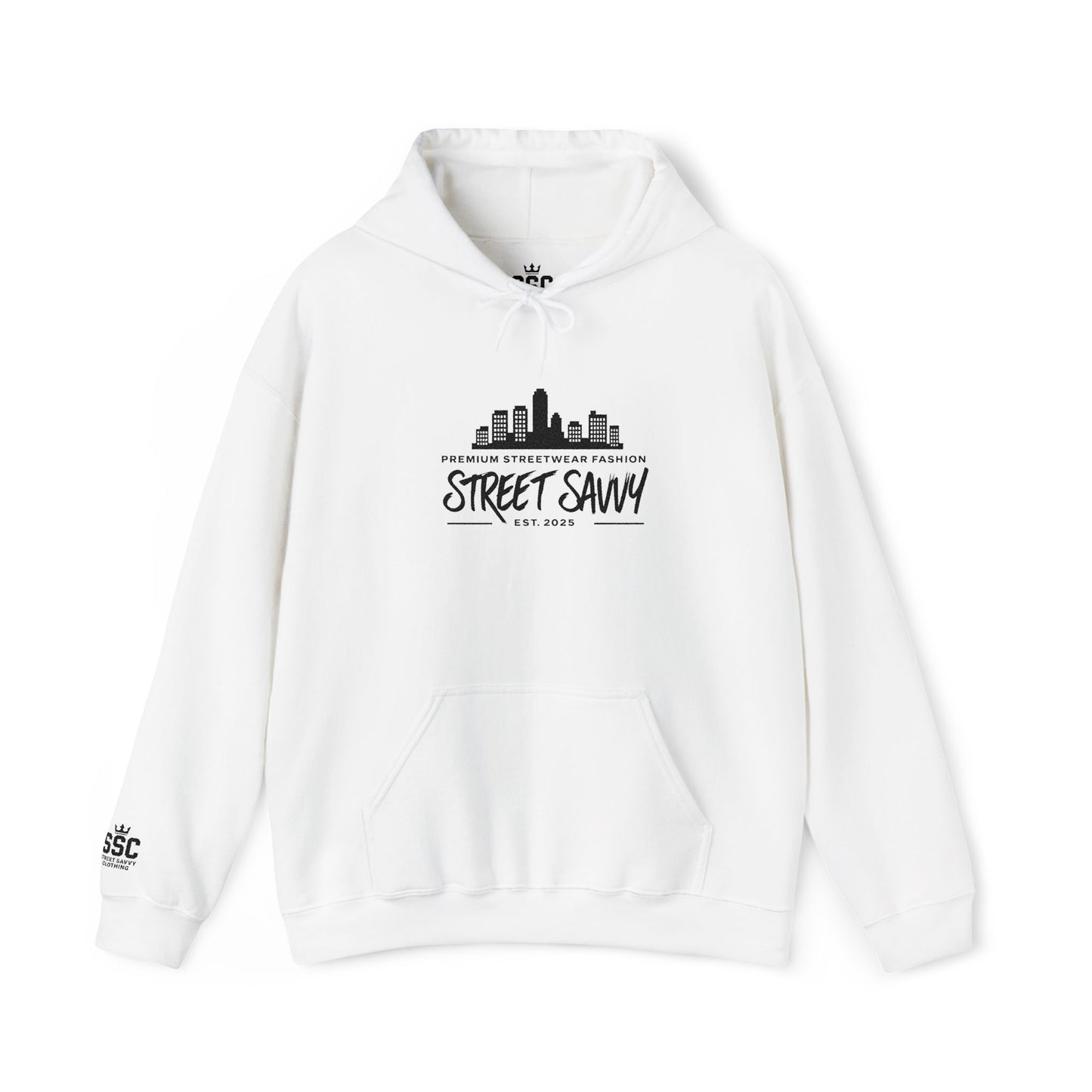 Embroidered City Skyline Hoodie