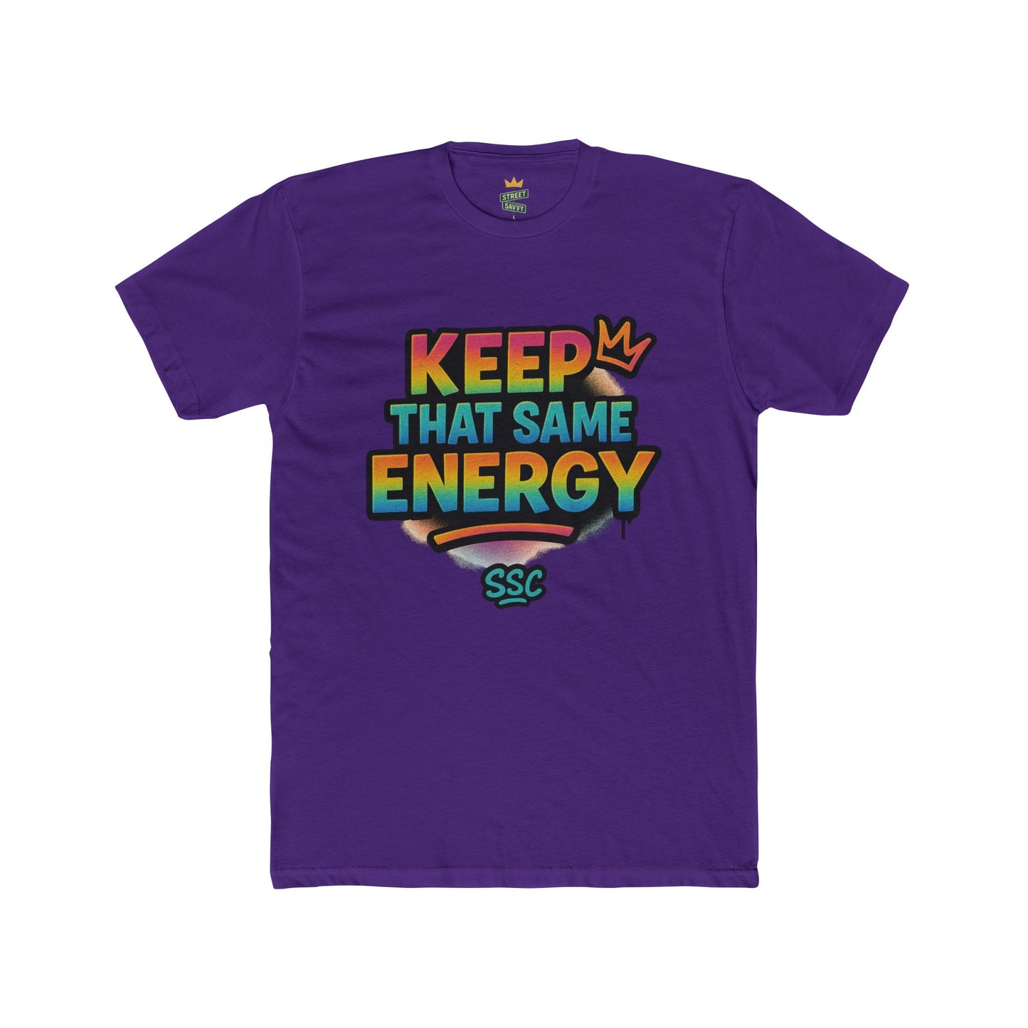 Vibrant Graphic Tee - Keep That Same Energy, Unisex Cotton Crew T-Shirt, Trendy Gift, Streetwear Style, Ideal for Summer Outings, [...]