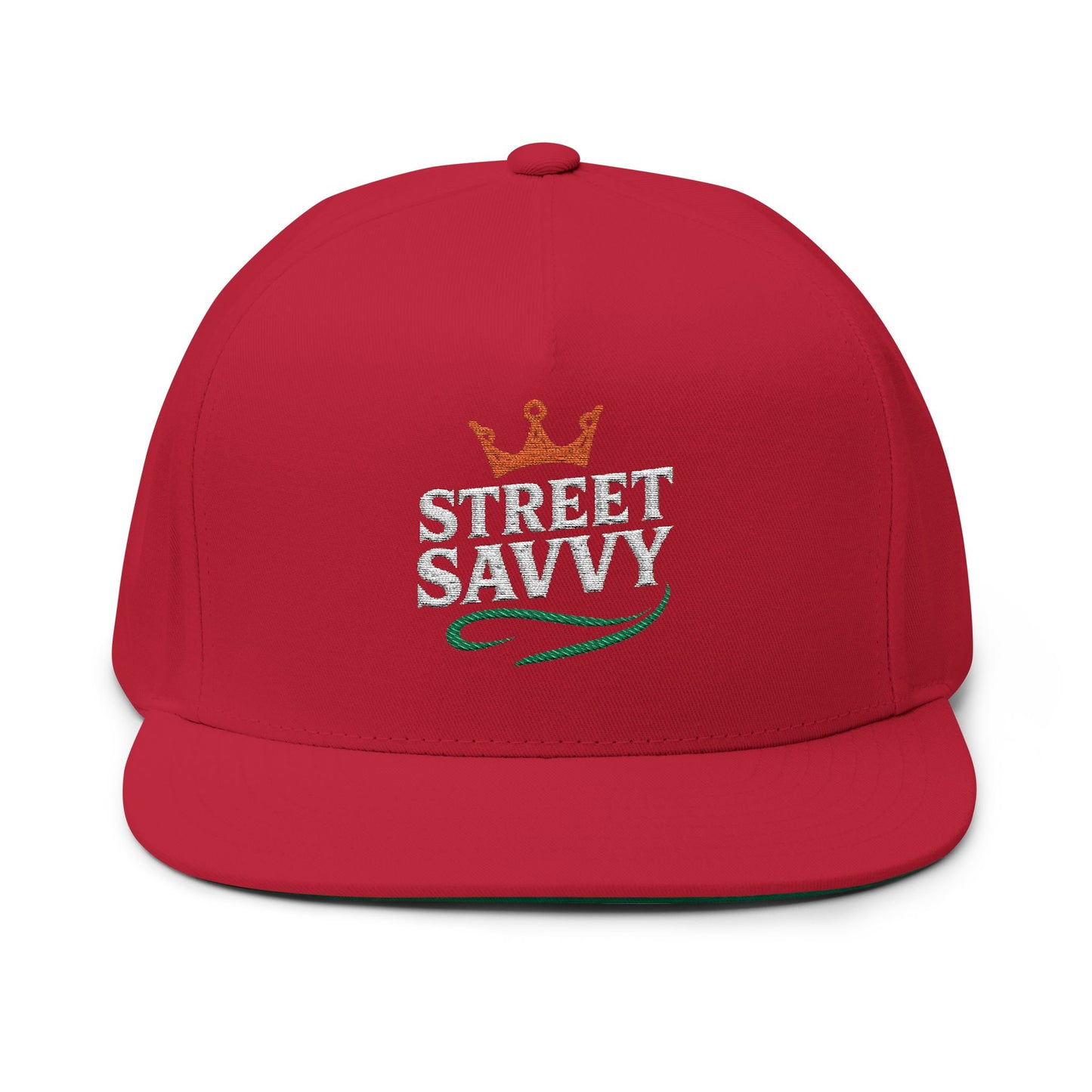 Flat Bill Cap with 'Street Savvy' Embroidery – Trendy Snapback Hat, Urban Fashion Accessory, Gift for Streetwear Lovers, Casual [...]