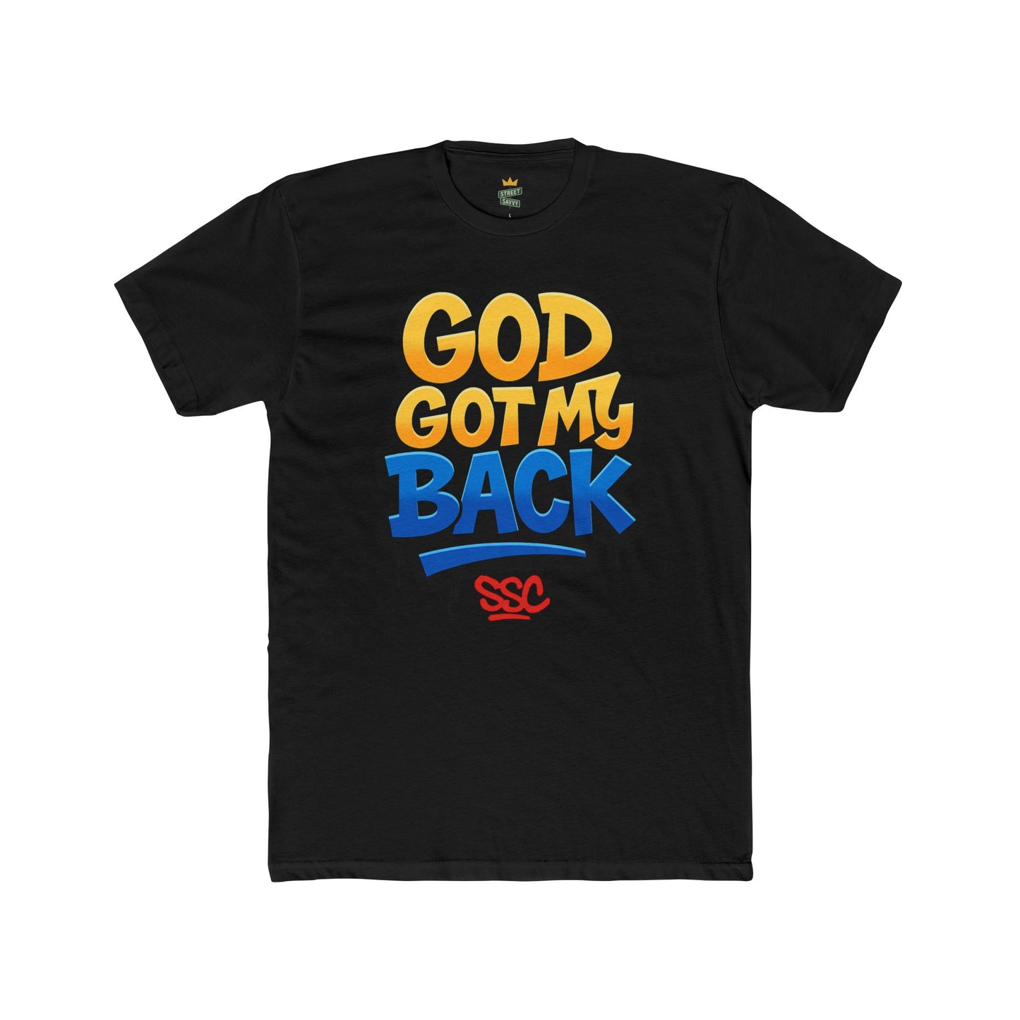 God Got My Back Unisex Softstyle T-Shirt, Inspirational Tee, Faith-Based Apparel, Gift for Believers, Casual Wear