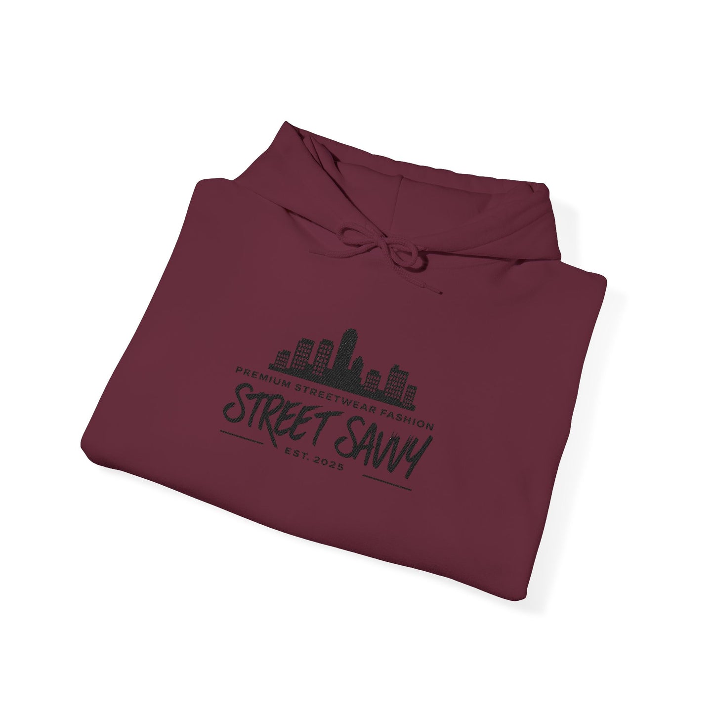 Embroidered City Skyline Hoodie