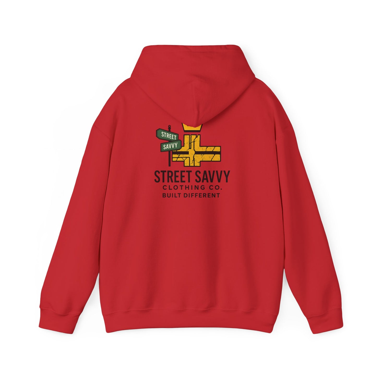 Street Savvy logo Hoodie - Built Different, Urban Style